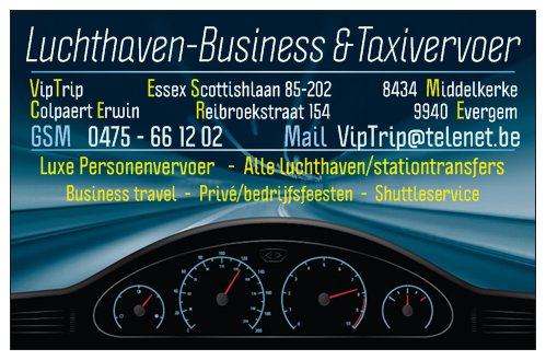 taxibedrijven met luchthavenvervoer Roksem VipTrip personenvervoer